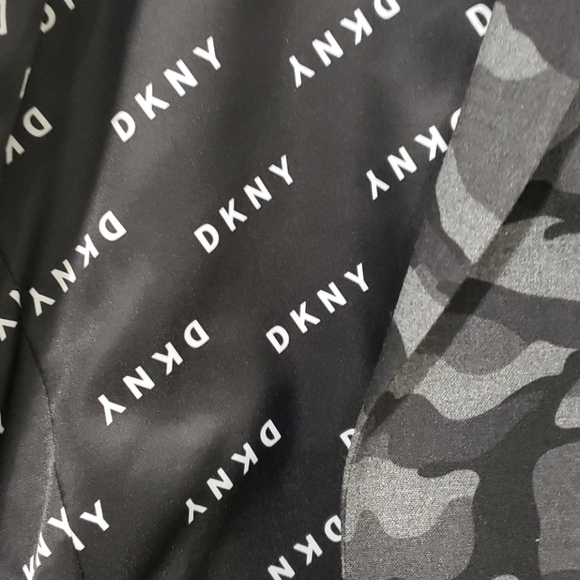 DKNY Big Boys Classis Fit Black & Gray Camo Jacket - Picture 5 of 5